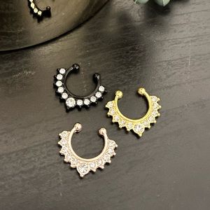 3 pack NWOT NEW Nose rings